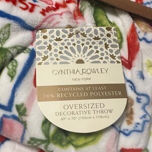 Cynthia Rowley Colorful Patterned Throw